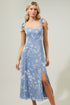Scout Floral Viejo Tie Strap Midi Dress